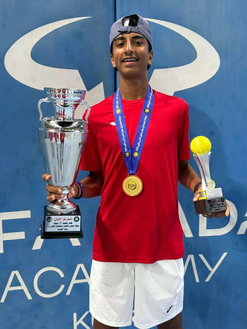 لاعب وزارة الداخلية للتنس أحمد السيد يحقق التصنيف الأول آسيوياً تحت 16 عاماً كأول إنجاز من نوعه