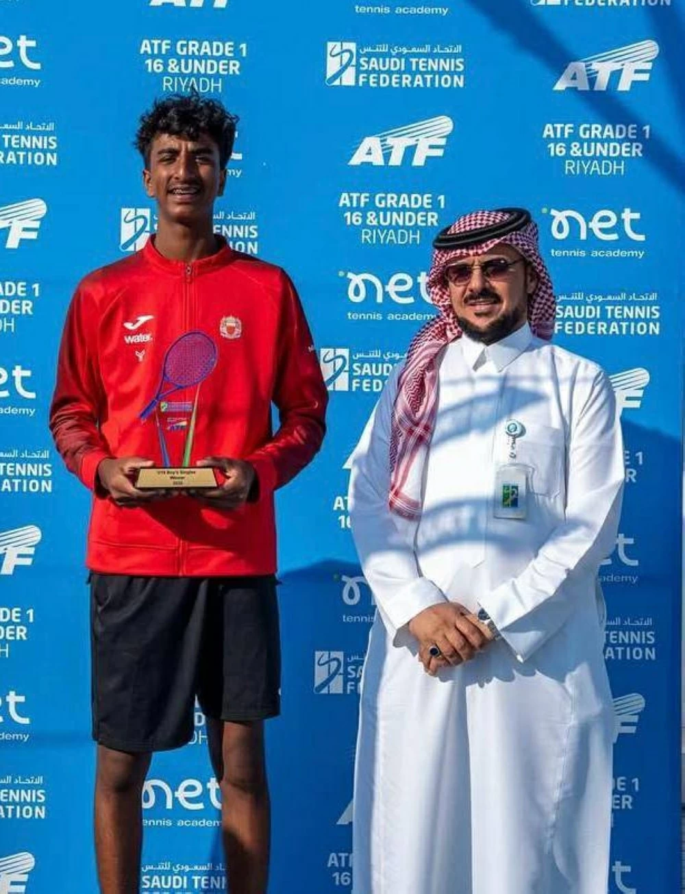 لاعب وزارة الداخلية للتنس أحمد السيد يحقق التصنيف الأول آسيوياً تحت 16 عاماً كأول إنجاز من نوعه