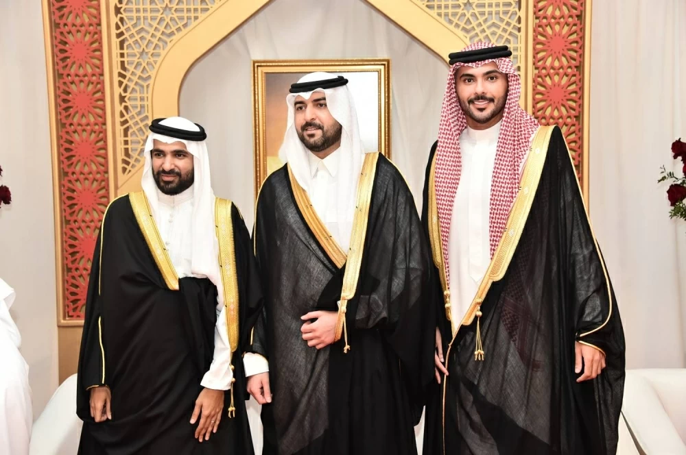 سامي ناس يحتفل بزفاف نجله عبدالله في مجلسه بالجسرة