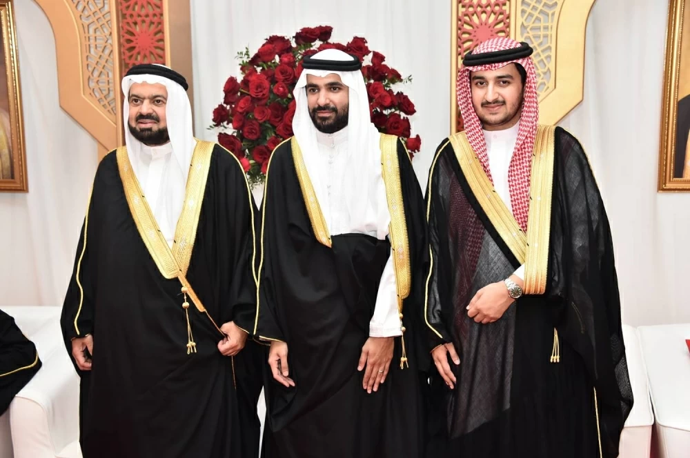 سامي ناس يحتفل بزفاف نجله عبدالله في مجلسه بالجسرة