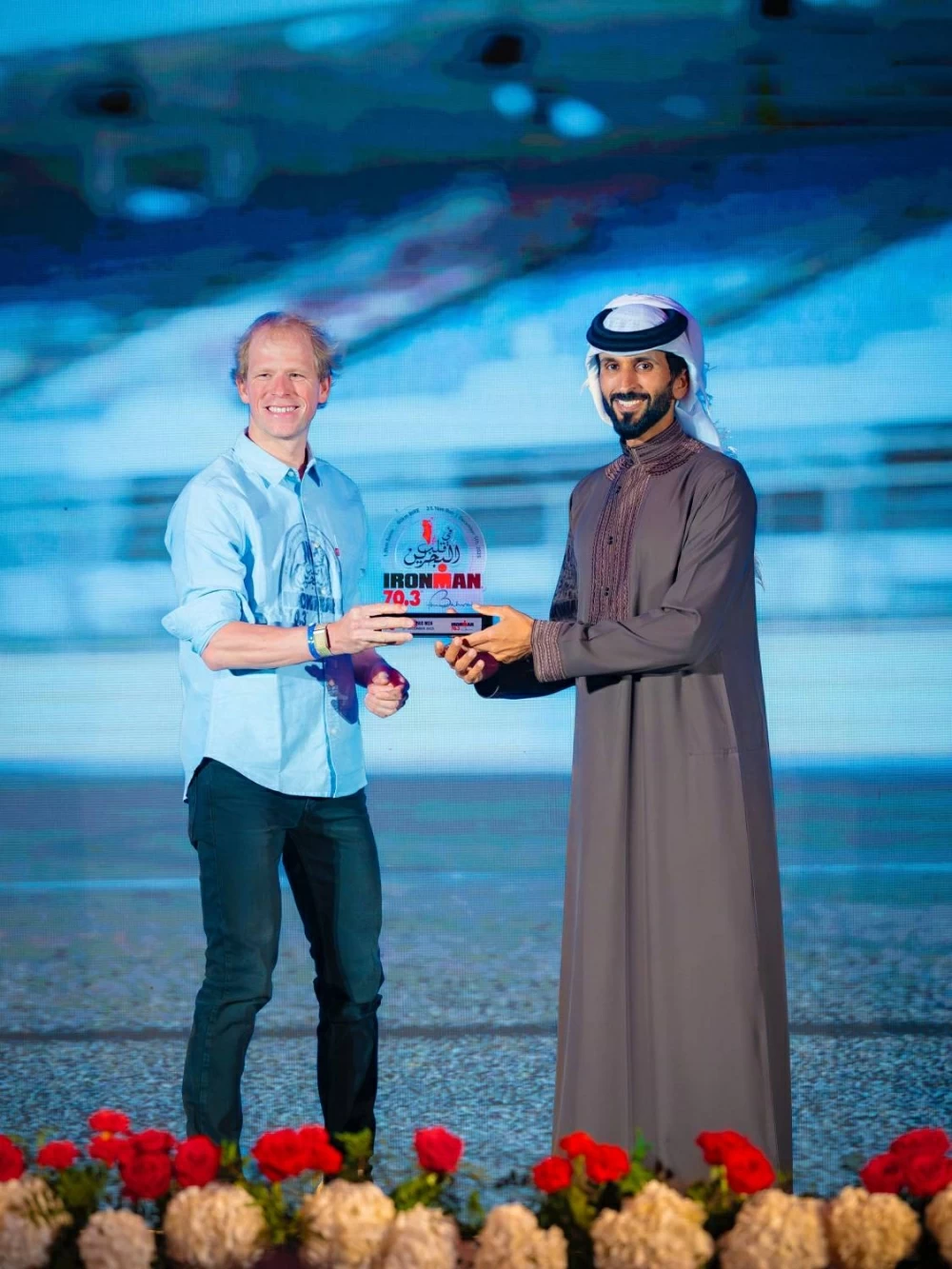 ناصر بن حمد يحضر ختام بطولة الشرق الأوسط للرجل الحديدي 70.3