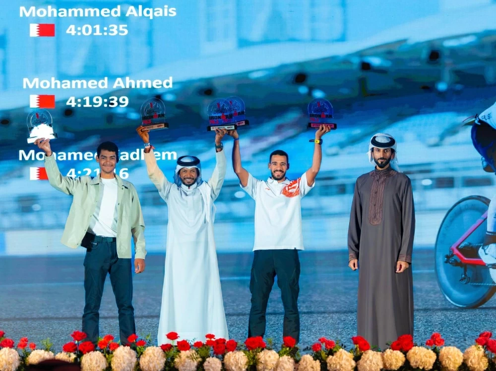 ناصر بن حمد يحضر ختام بطولة الشرق الأوسط للرجل الحديدي 70.3