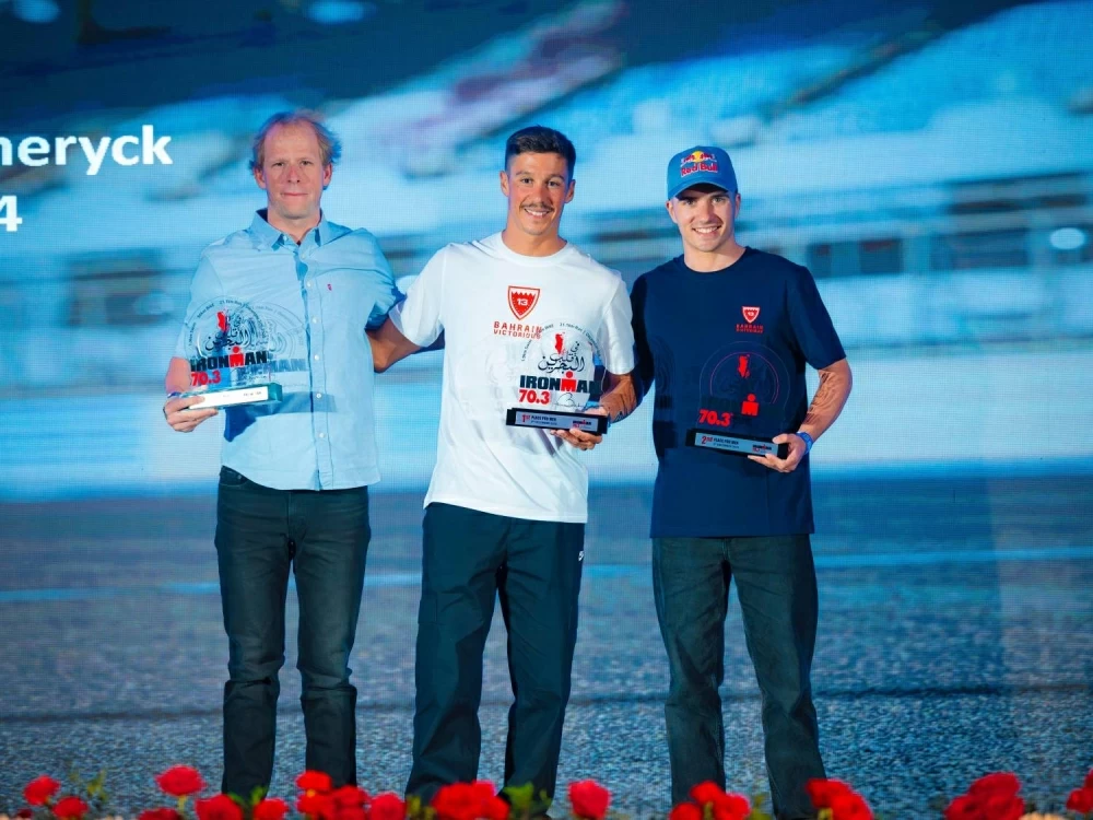 ناصر بن حمد يحضر ختام بطولة الشرق الأوسط للرجل الحديدي 70.3