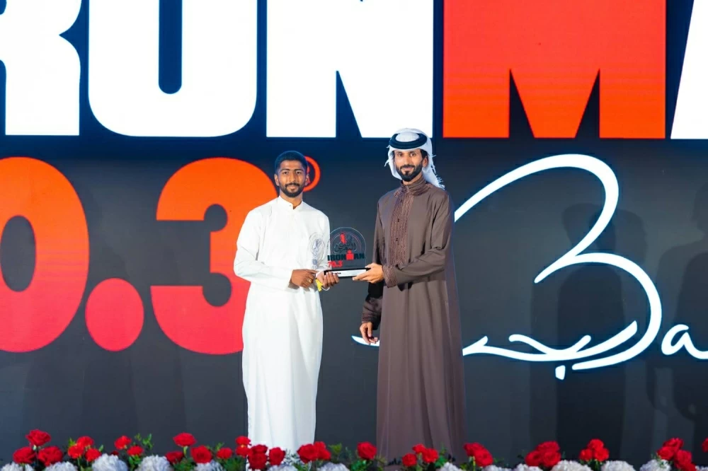 ناصر بن حمد يحضر ختام بطولة الشرق الأوسط للرجل الحديدي 70.3