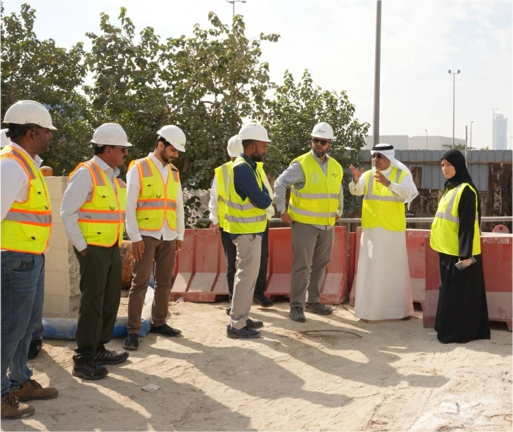 الوكيل المساعد للصرف الصحي يتفقد أعمال إعادة تشغيل محطة ضخ مياه الصرف الصحي B1 بالمحرق