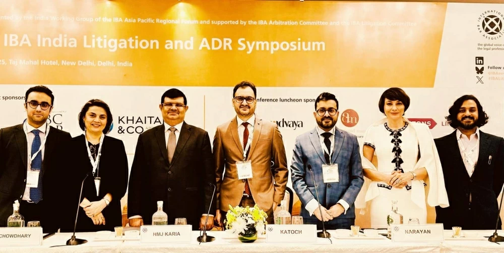 مشاركة أمين عام مجلس تسوية المنازعات الدولية في ندوة المحامين الدوليين بالهند