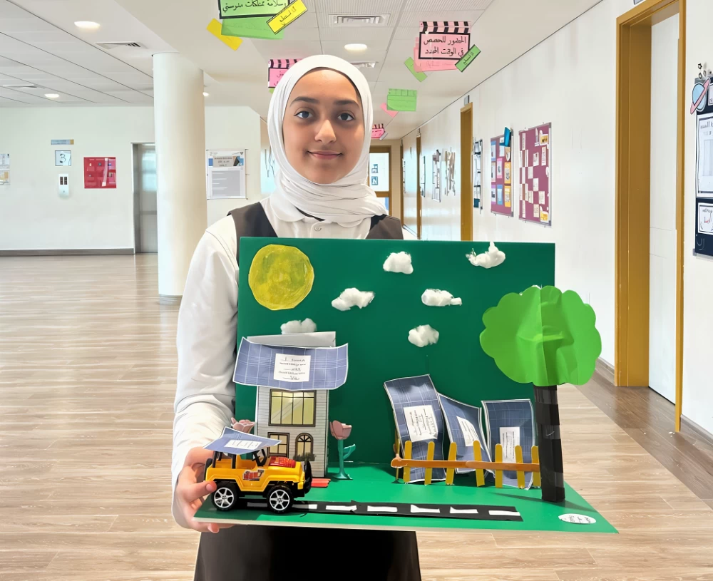 تدريس الرياضيات عبر مجسمات من إبداع الطالبات بمدرسة المالكية