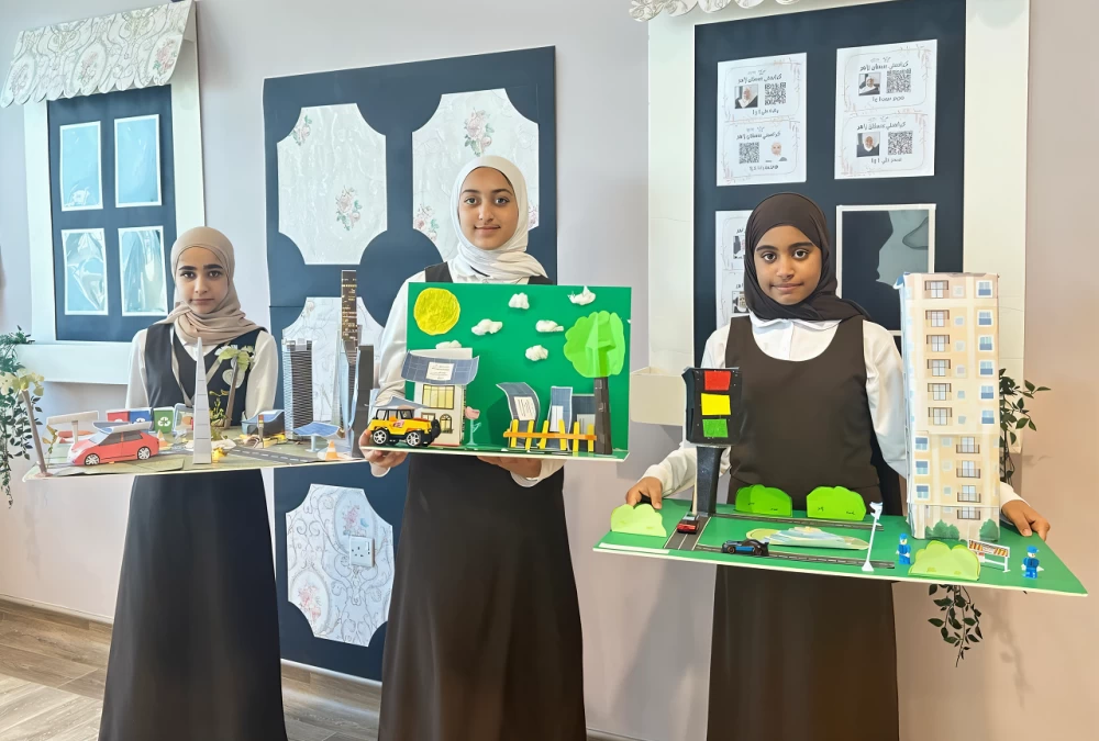 تدريس الرياضيات عبر مجسمات من إبداع الطالبات بمدرسة المالكية