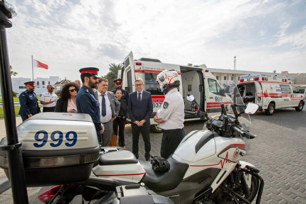 رئيس الأمن العام يبحث مع السفير الفرنسي تعزيز التعاون المشترك وتطوير خدمات الإسعاف الوطني