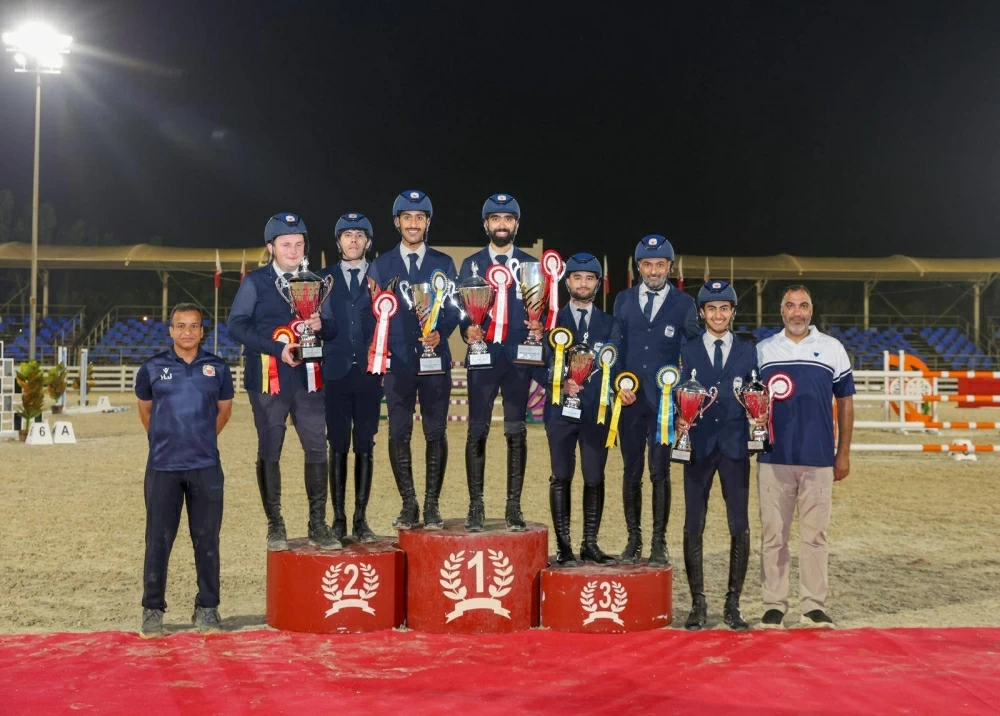 فريق وزارة الداخلية لقفز الحواجز يحقق المركز الأول في المسابقة الكبرى لبطولة الاتحاد الملكي لقفز الحواجز
