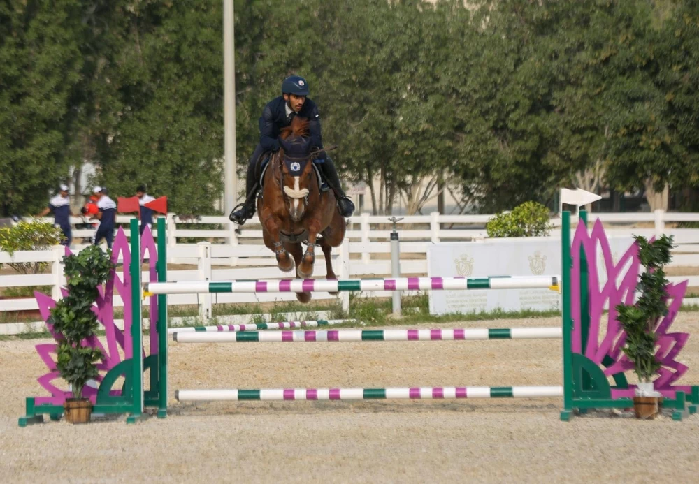 فريق وزارة الداخلية لقفز الحواجز يحقق المركز الأول في المسابقة الكبرى لبطولة الاتحاد الملكي لقفز الحواجز