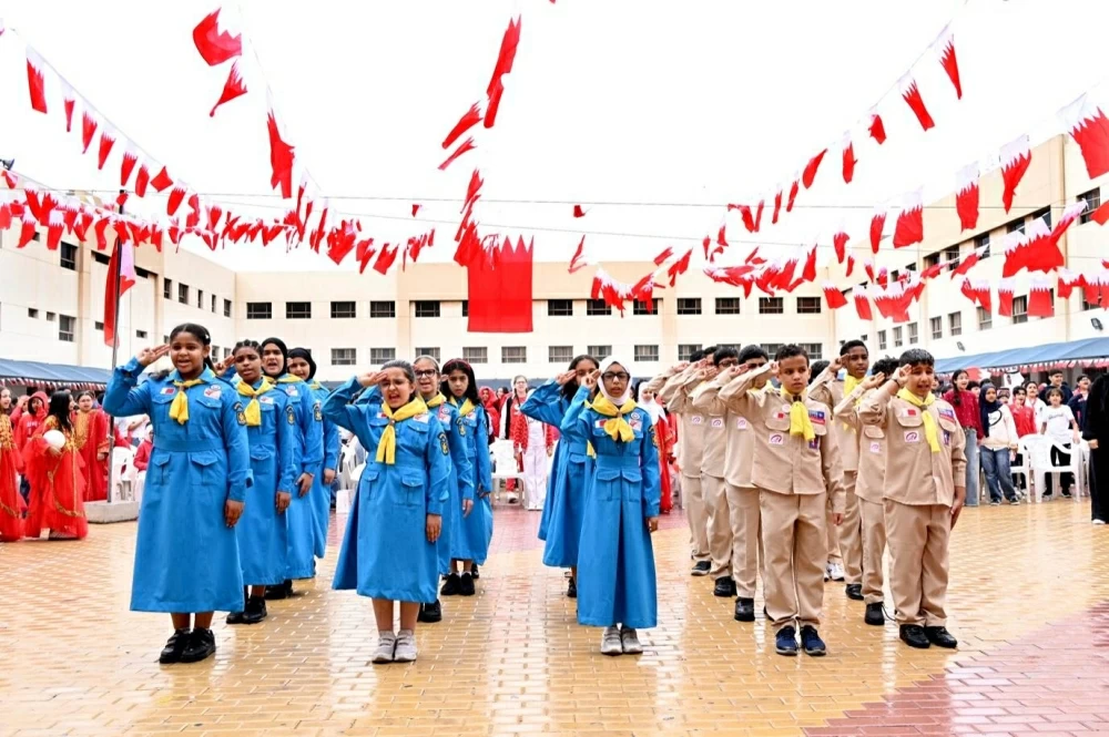 مدرسة النور العالمية تحتفل باليوم الوطني البحريني