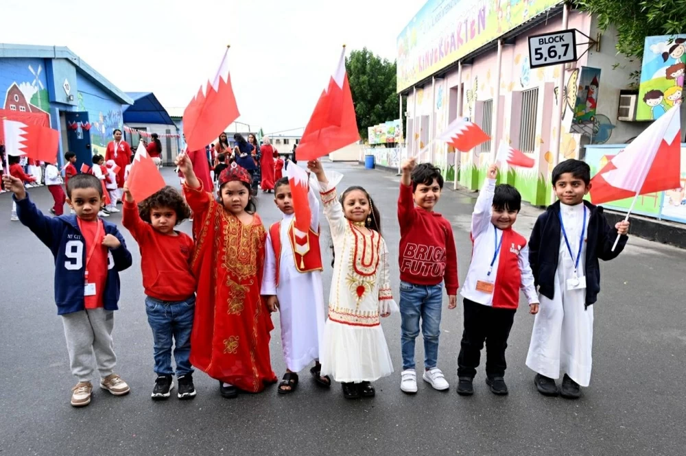 مدرسة النور العالمية تحتفل باليوم الوطني البحريني
