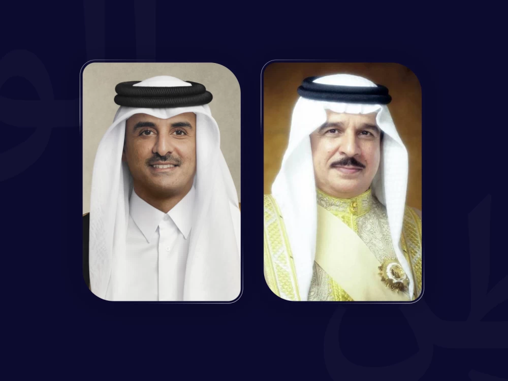 جلالة الملك يهنئ أمير دولة قطر باليوم الوطني 