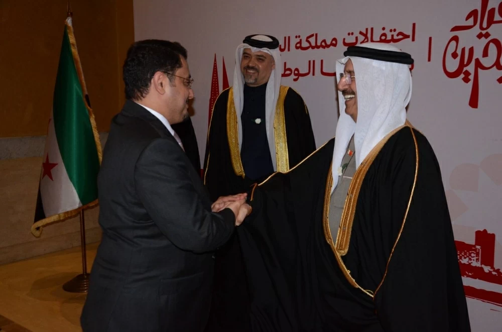 سفير البحرين&nbsp;بسوريا&nbsp;يقيم مأدبة عشاء بمناسبة الأعياد الوطنية&nbsp;&nbsp;