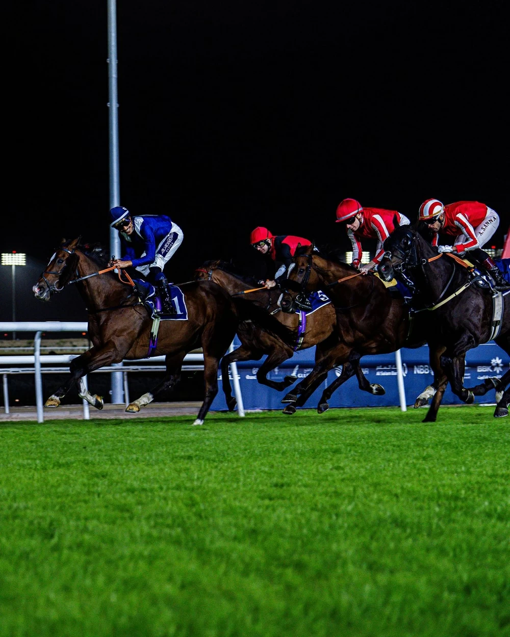 خالد بن حمد وأنجاله يتوجون الفائزين بسباق مهرجان العيد الوطني بنادي راشد