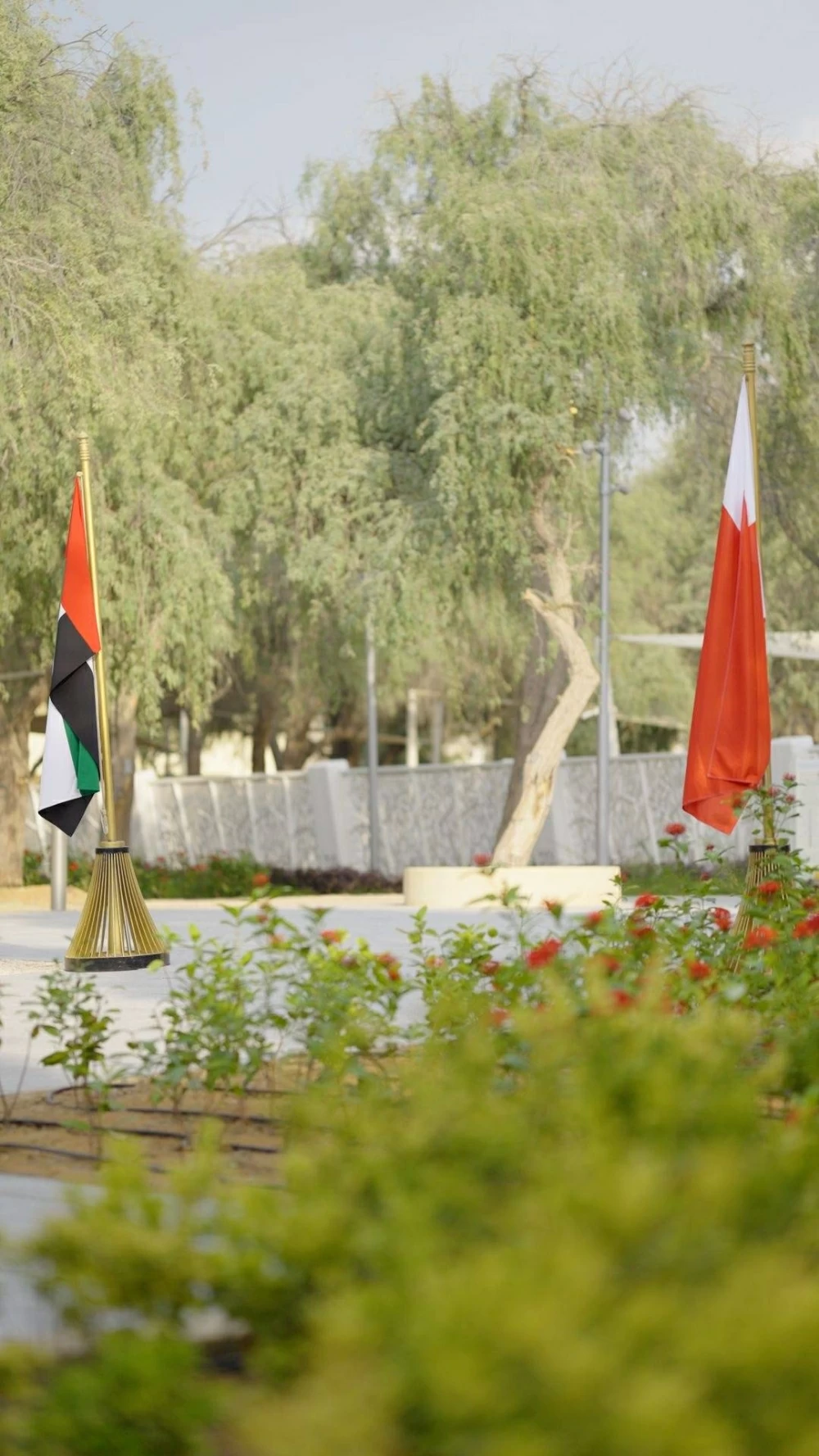 حديقة الملك حمد بن عيسى آل خليفة.. أيقونة أخوية تزين قلب أبوظبي