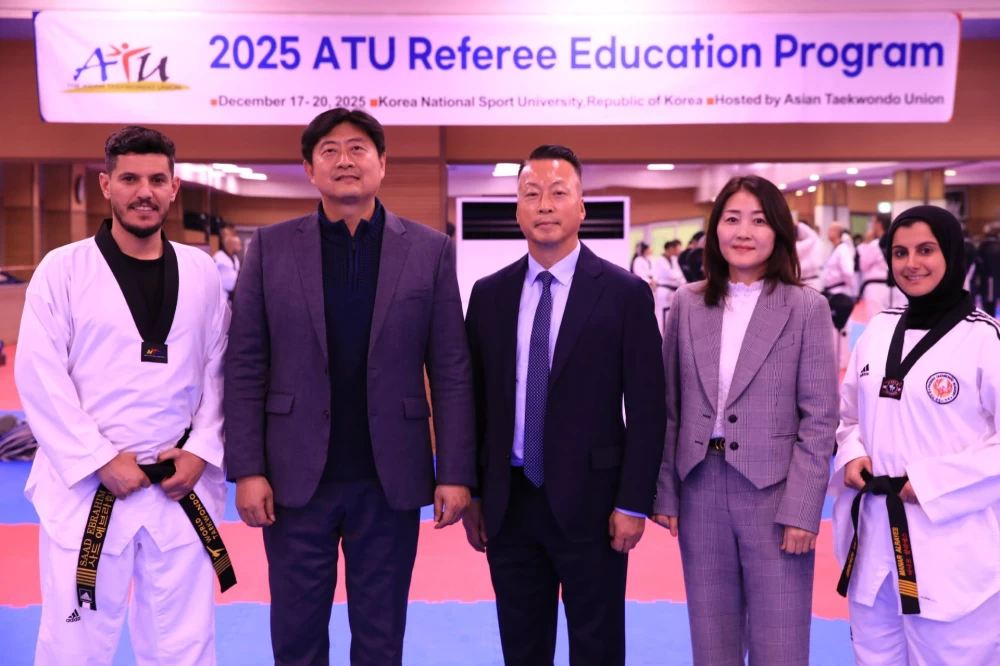 الحكمان الدوليان منار الريس وسعد إبراهيم يشاركان في برنامج تعليم وتأهيل الحكام 