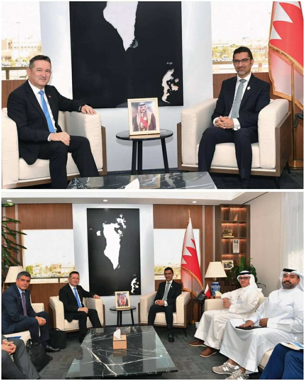 وزير البلديات يستقبل سفير الاتحاد السويسري في البحرين 