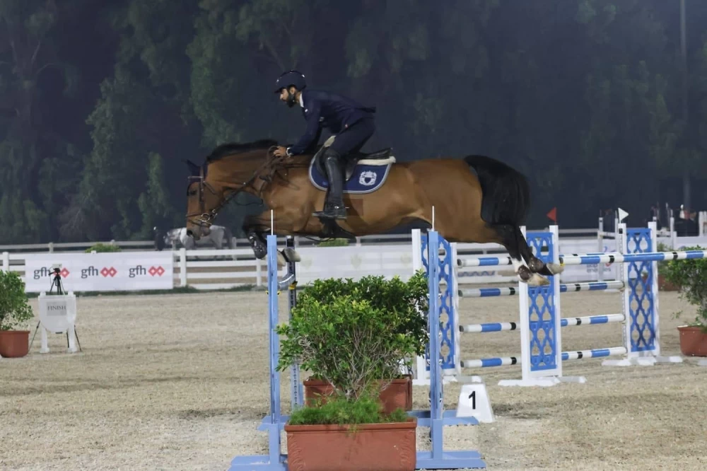 فريق &laquo;الداخلية&raquo; لقفز الحواجز يفوز بالمركز الأول في مسابقة بطولة العيد الوطني