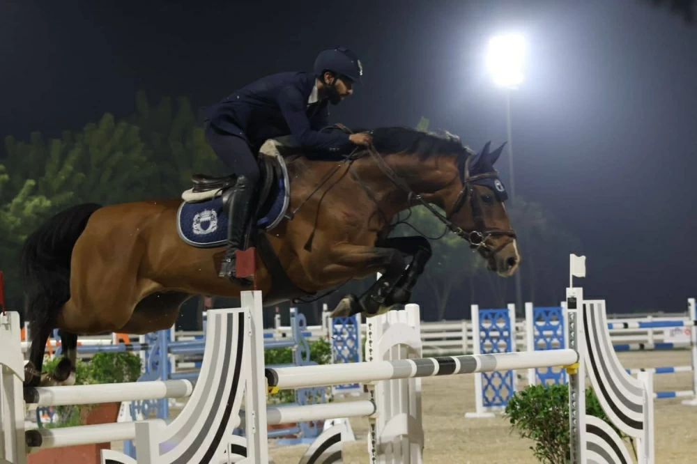 فريق &laquo;الداخلية&raquo; لقفز الحواجز يفوز بالمركز الأول في مسابقة بطولة العيد الوطني