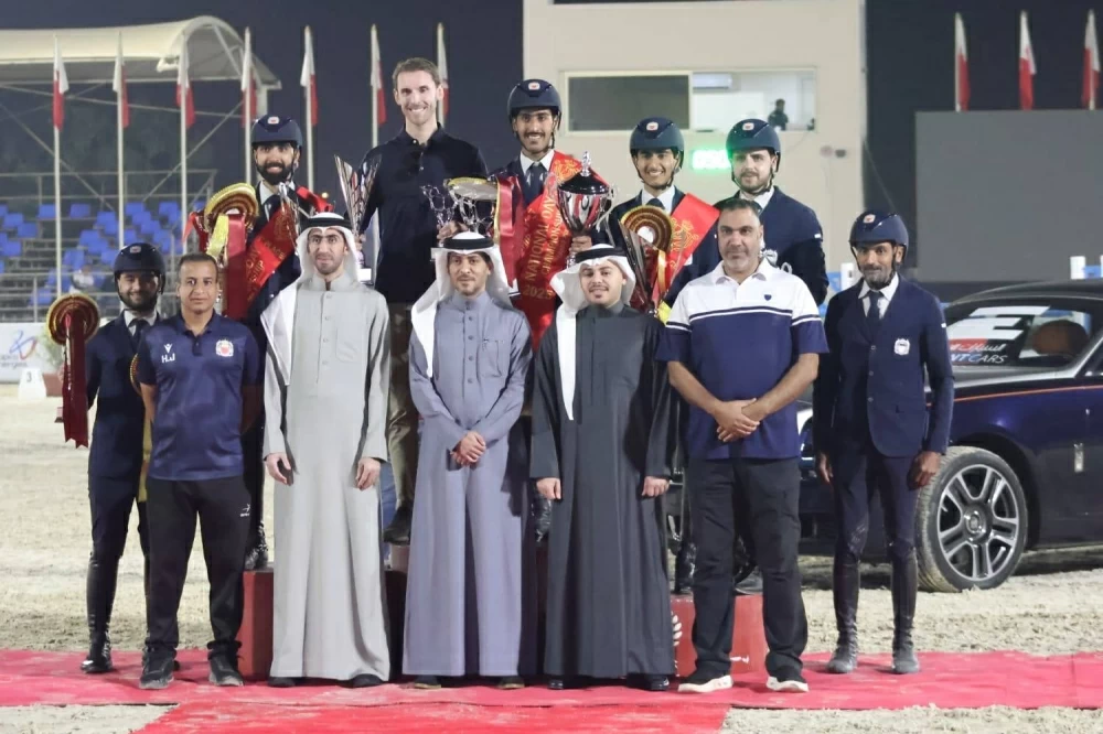 فريق «الداخلية» لقفز الحواجز يفوز بالمركز الأول في مسابقة بطولة العيد الوطني 