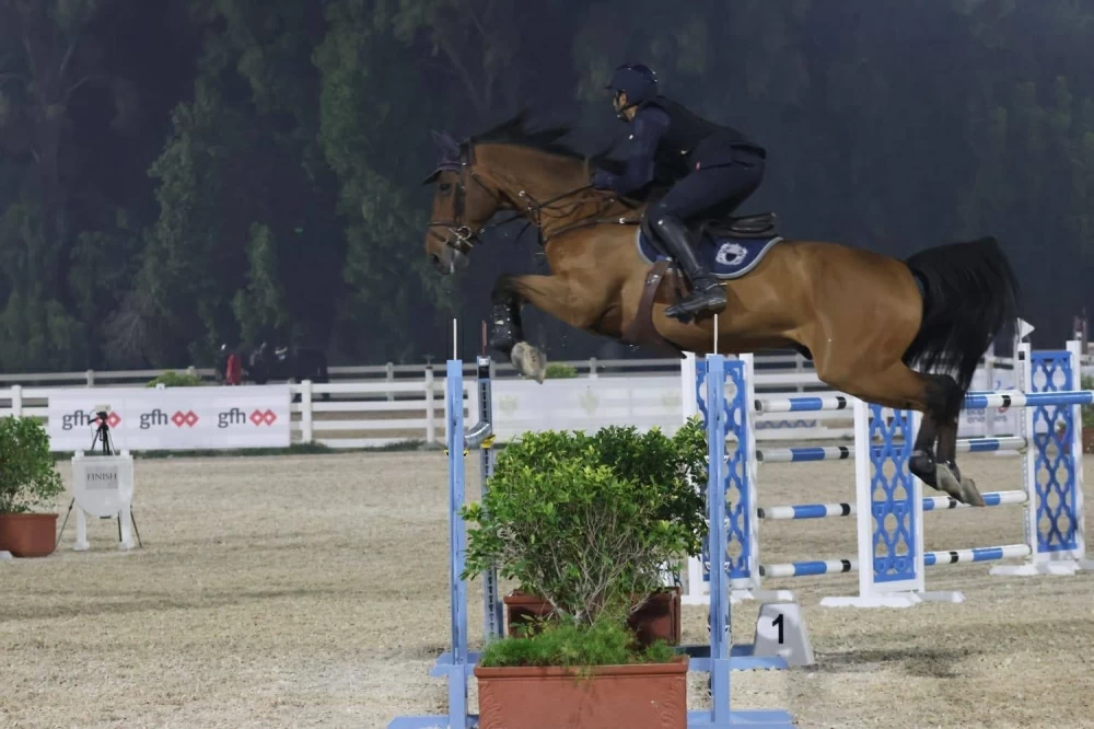 فريق &laquo;الداخلية&raquo; لقفز الحواجز يفوز بالمركز الأول في مسابقة بطولة العيد الوطني