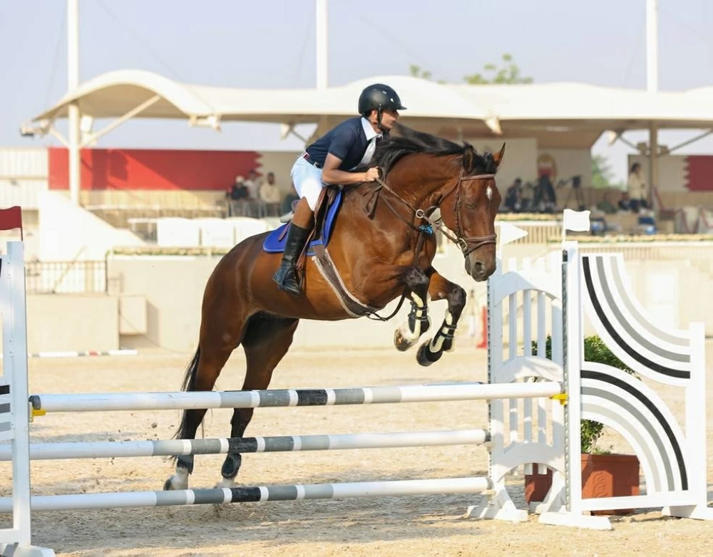 معيوف الرميحي بطلاً للمسابقة الكبرى لبطولة العيد الوطني لقفز الحواجز