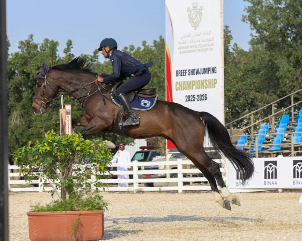 معيوف الرميحي بطلاً للمسابقة الكبرى لبطولة العيد الوطني لقفز الحواجز