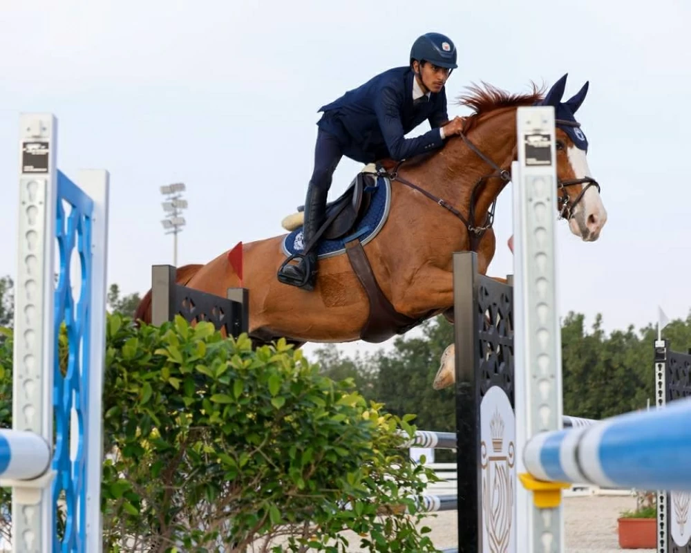 معيوف الرميحي بطلاً للمسابقة الكبرى لبطولة العيد الوطني لقفز الحواجز