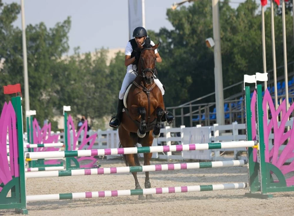 معيوف الرميحي بطلاً للمسابقة الكبرى لبطولة العيد الوطني لقفز الحواجز