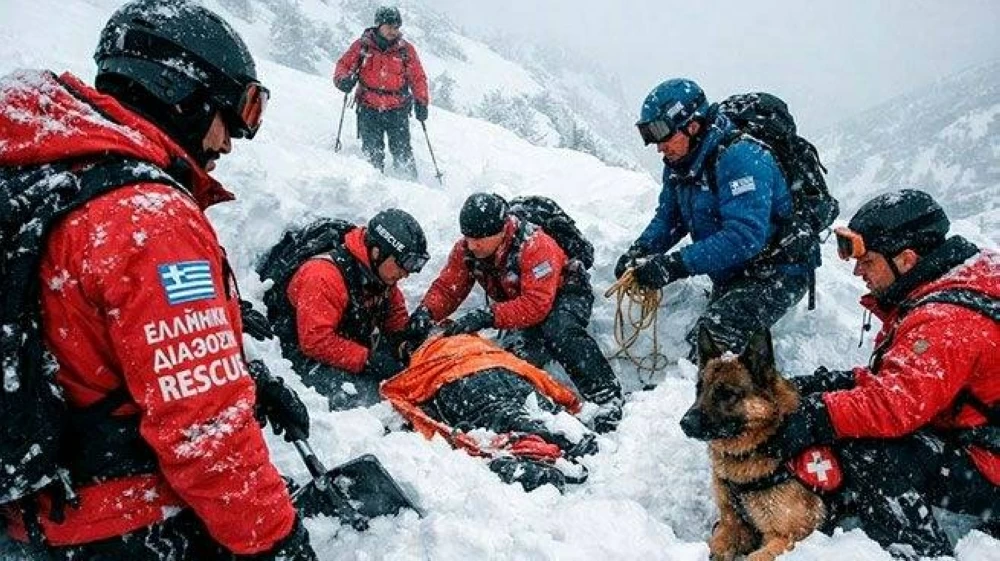 مصرع 4 متسلقين بانهيار جليدي في اليونان