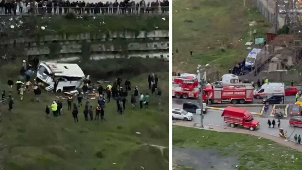 تركيا.. سقوط حافلة يودي بحياة 5 أشخاص في مشهد مروع (فيديو)