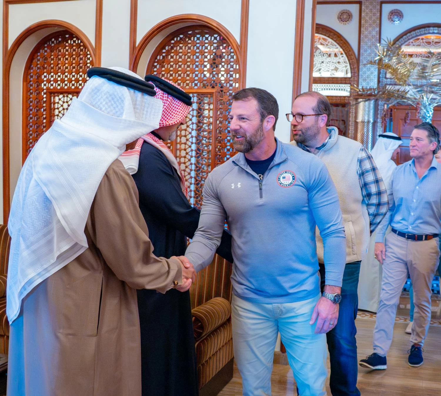 جلالة الملك المعظم يستقبل وفدًا من أعضاء الكونغرس الأمريكي