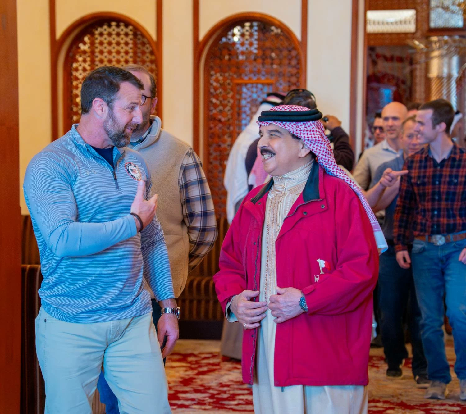 جلالة الملك المعظم يستقبل وفدًا من أعضاء الكونغرس الأمريكي