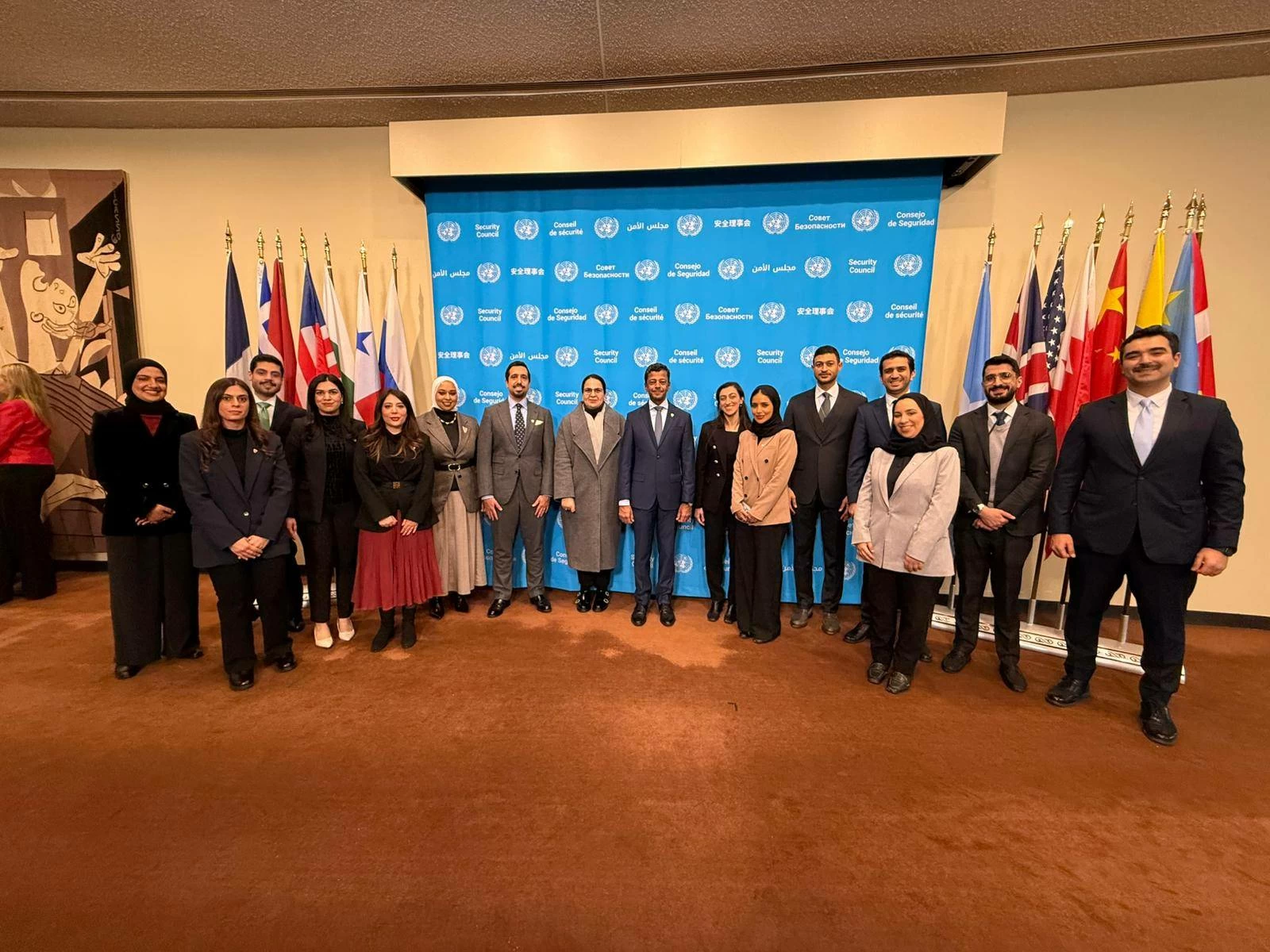 &nbsp;المندوب الدائم لدى الأمم المتحدة بنيويورك يشارك في مراسم رفع العلم بمجلس الأمن&nbsp;