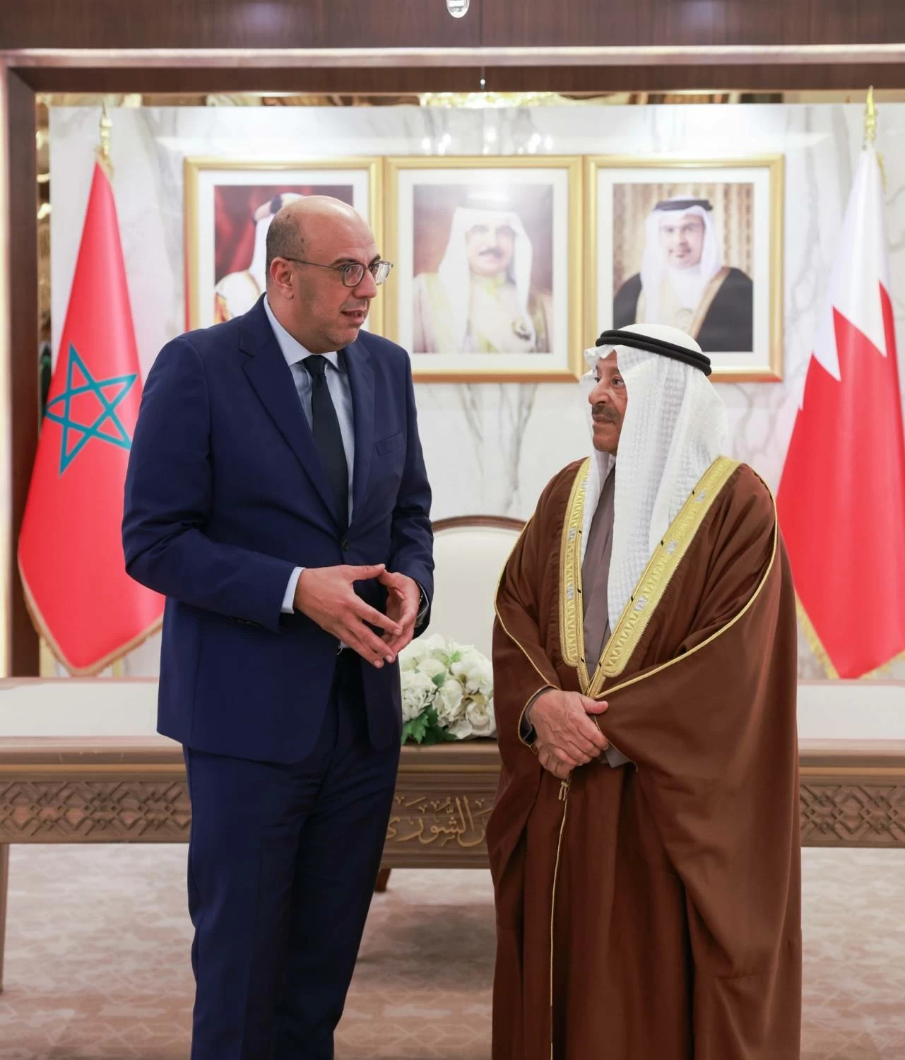 رئيس الشورى يعقد جلسة مباحثات رسمية مع رئيس مجلس المستشارين المغربي