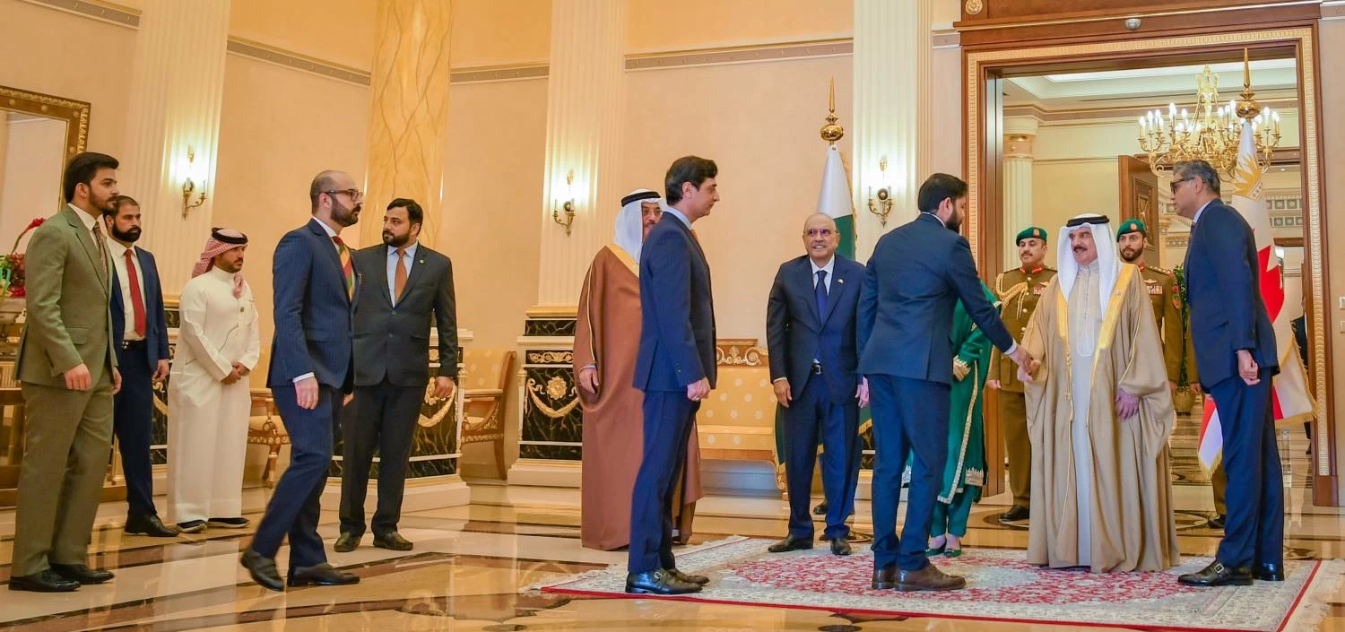 جلالة الملك يستقبل رئيس جمهورية باكستان الإسلامية