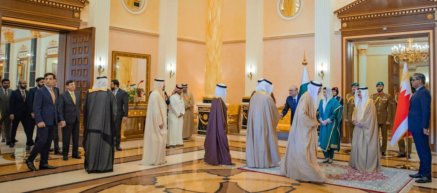 جلالة الملك يستقبل رئيس جمهورية باكستان الإسلامية