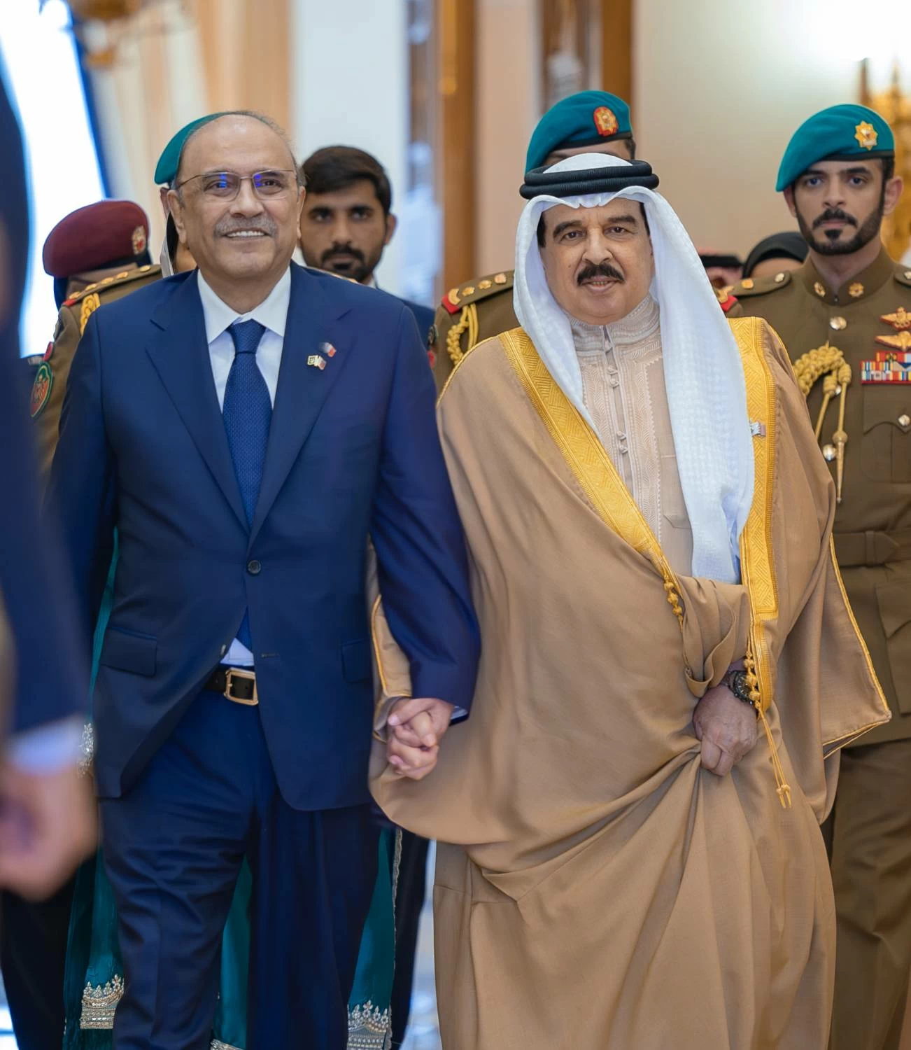 جلالة الملك يستقبل رئيس جمهورية باكستان الإسلامية