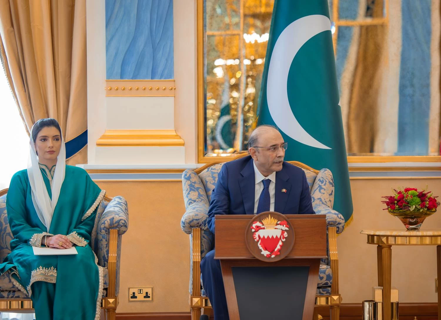 جلالة الملك يستقبل رئيس جمهورية باكستان الإسلامية