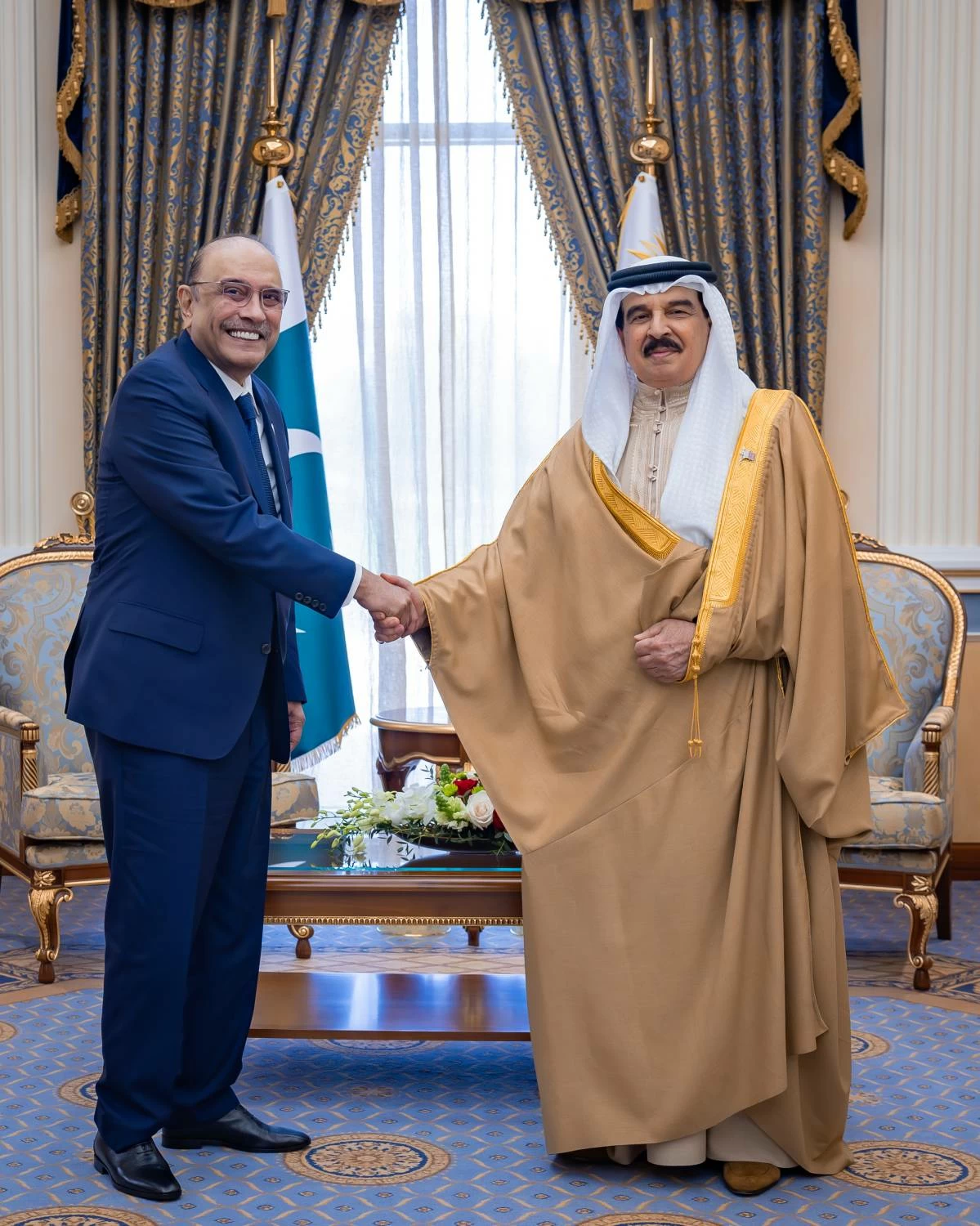 جلالة الملك يستقبل رئيس جمهورية باكستان الإسلامية