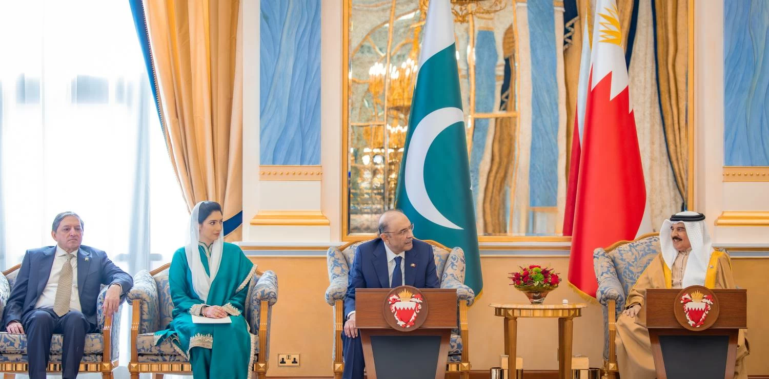 جلالة الملك يستقبل رئيس جمهورية باكستان الإسلامية