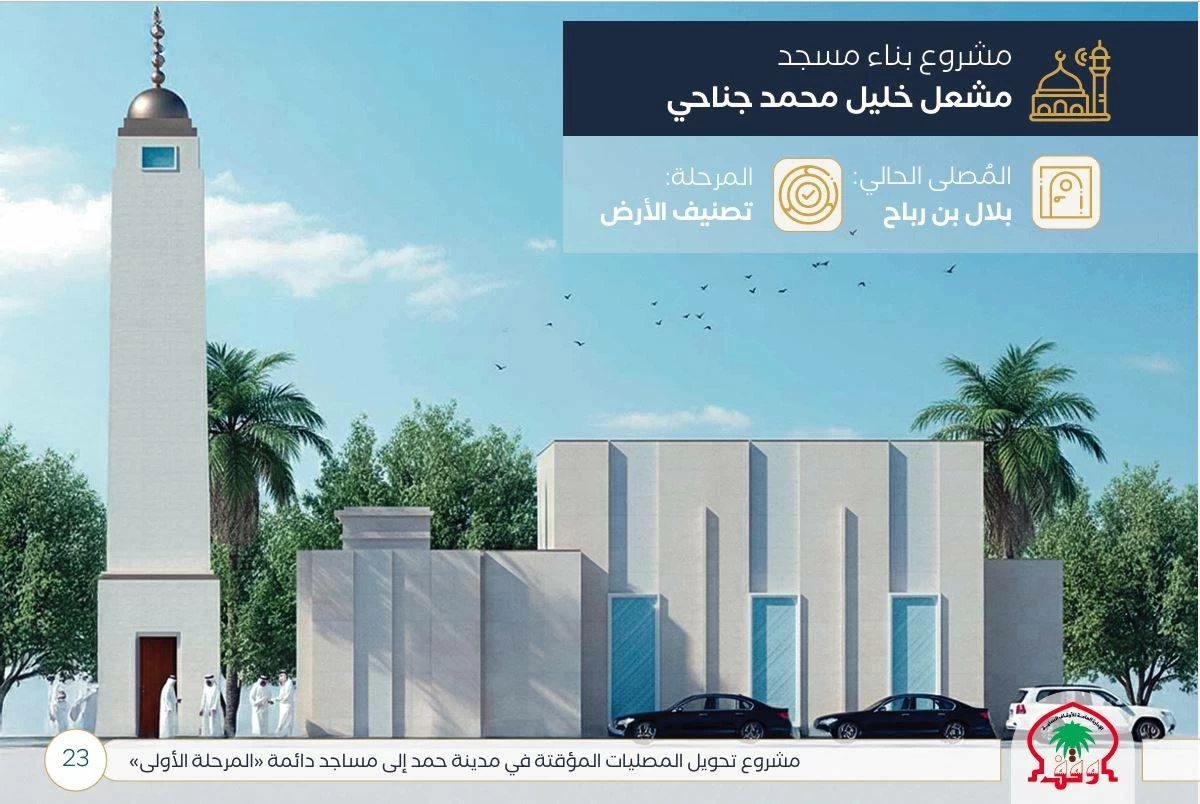 &laquo;الأوقاف السُّنية&raquo;: توقيع مذكرات تفاهم بناء 6 مساجد جديدة بمدينة حمد بتكلفة 1.2 مليون دينار