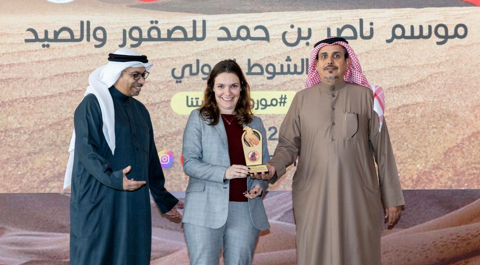 سفراء ودبلوماسيون يزورون فعاليات موسم ناصر بن حمد للصقور والصيد