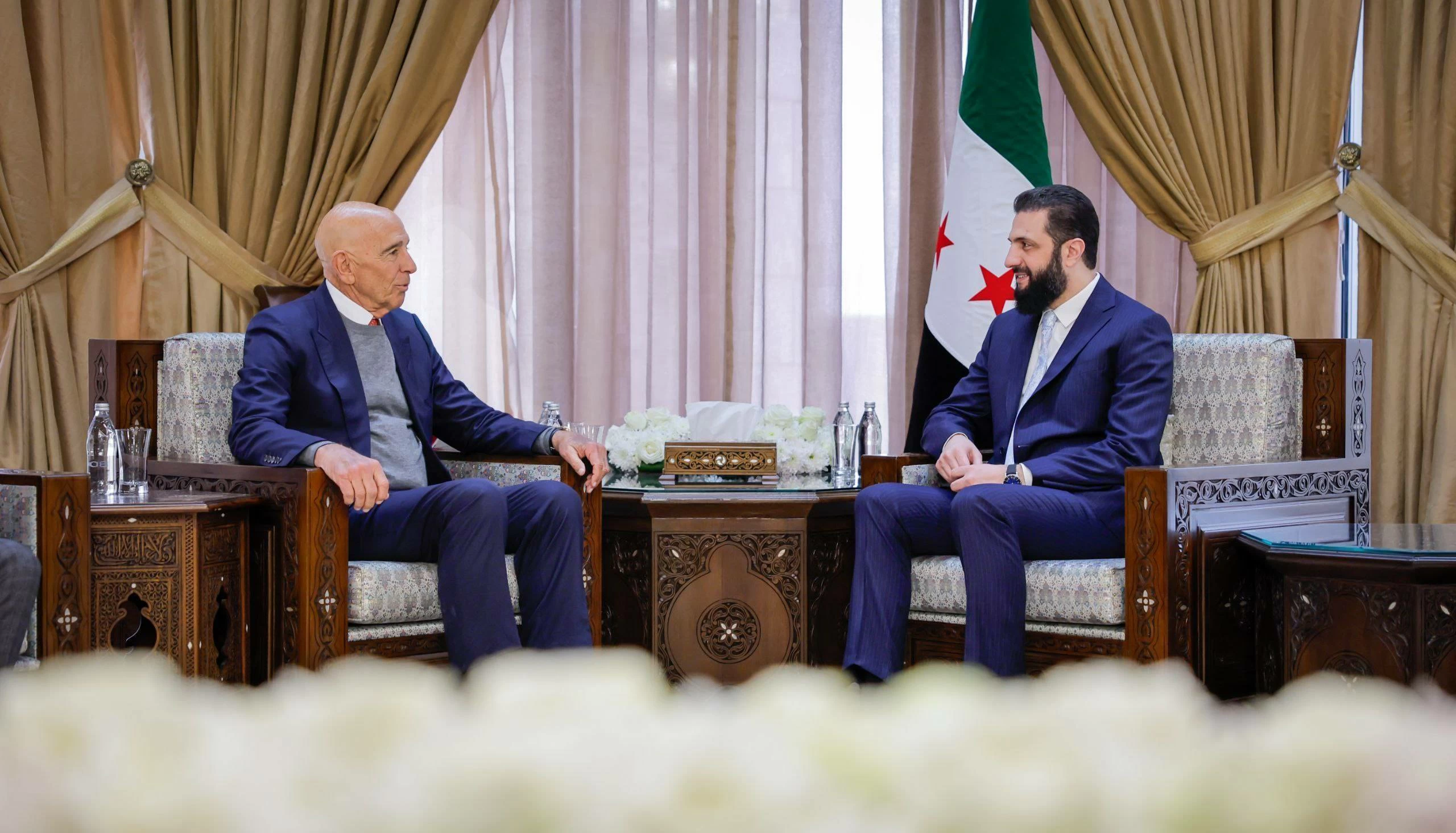 أحمد الشرع يستقبل المبعوث الأمريكي ويؤكد على &laquo;وحدة سوريا&raquo;