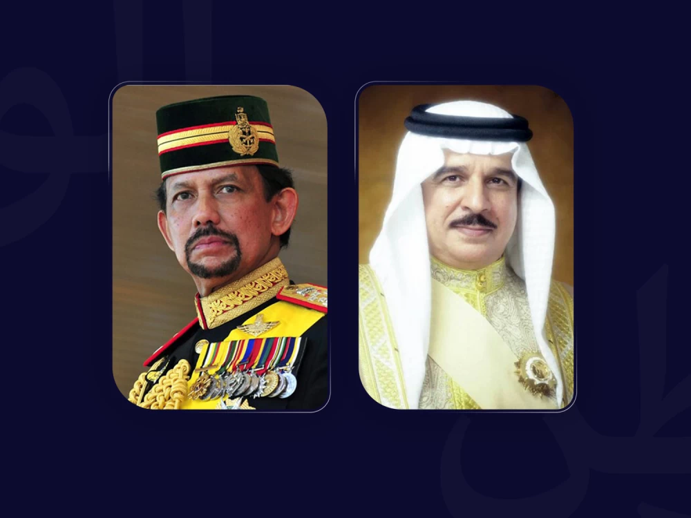 الملك يهنئ سلطان بروناي دار السلام بنجاح العملية التي أجريت له 
