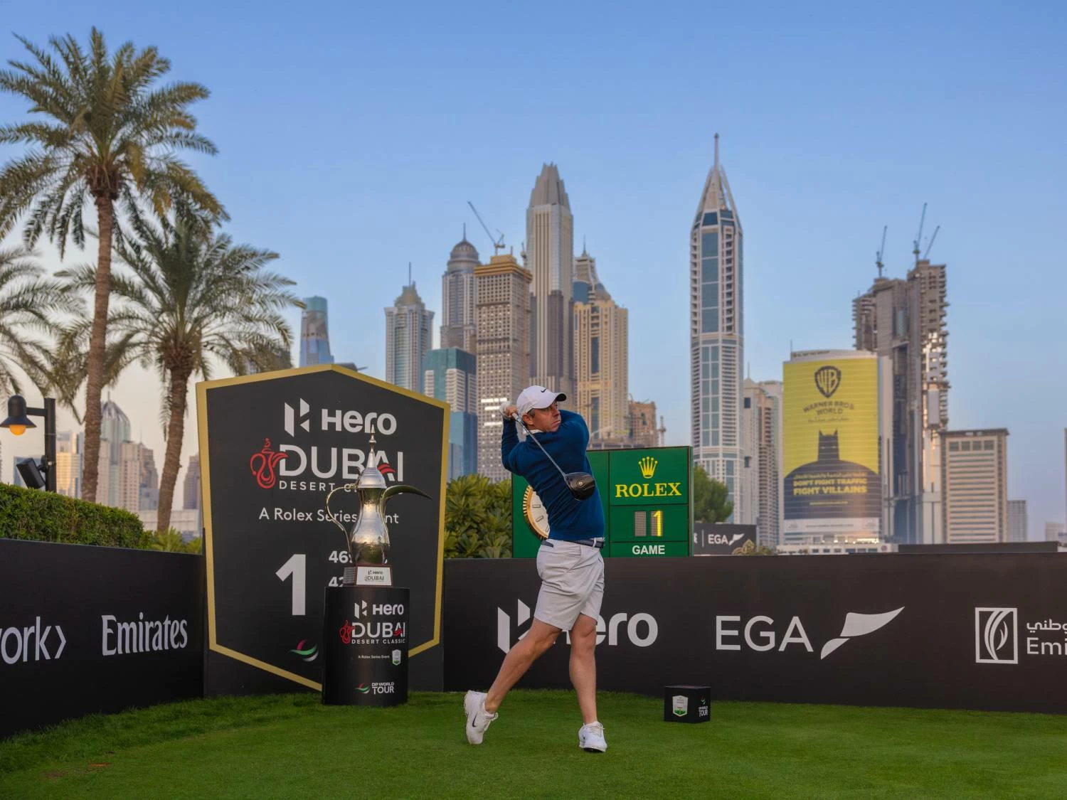 ناصر بن حمد يشارك في بطولة هيرو دبي ديزرت كلاسيك للجولف