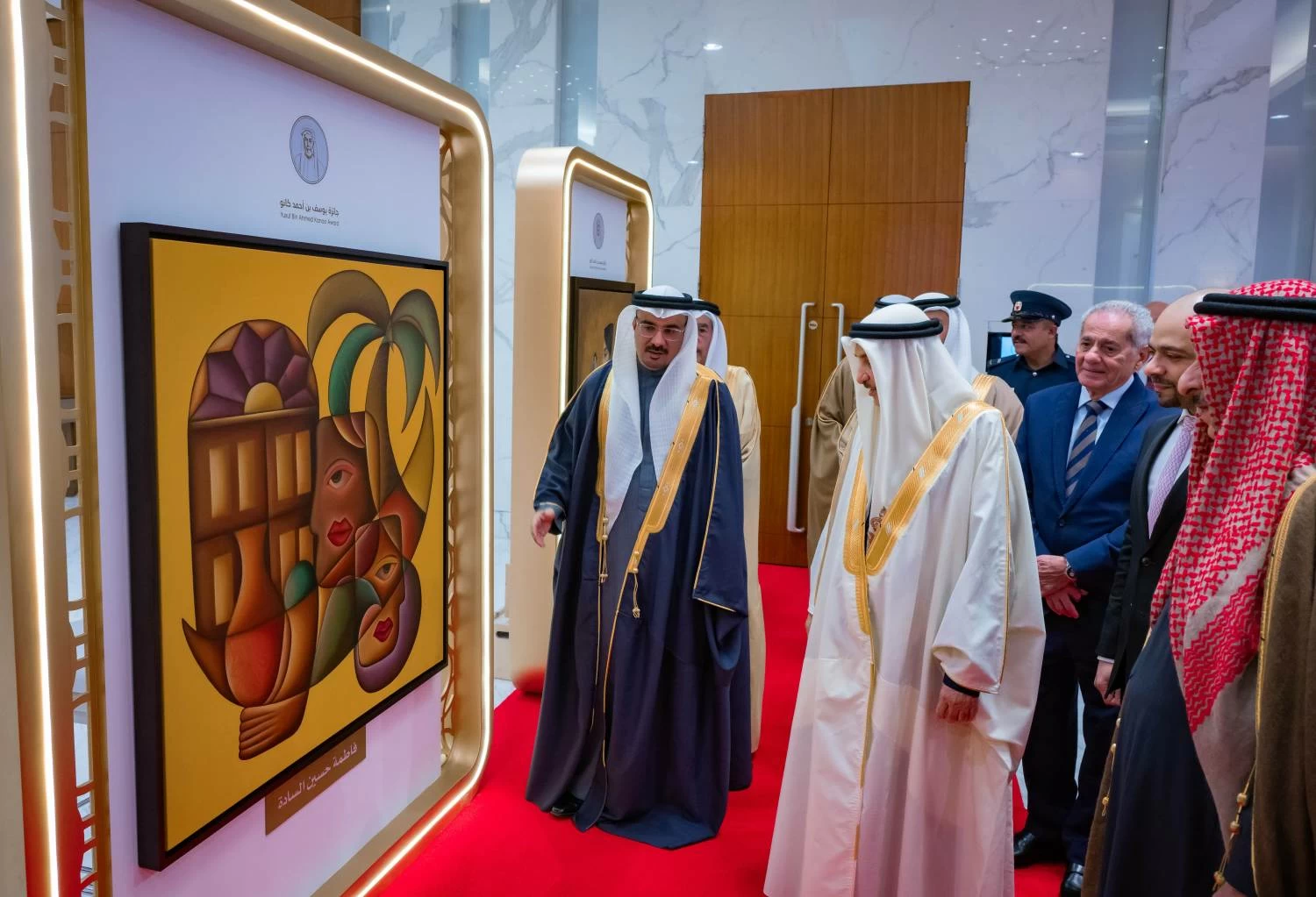 خالد بن عبد الله يحضر حفل جائزة يوسف بن أحمد كانو