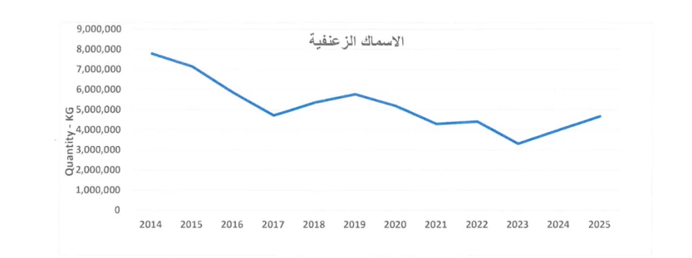وزير النفط والبيئة: 2871 إجمالي رخص الصيد البحري السارية بمختلف أقسامها